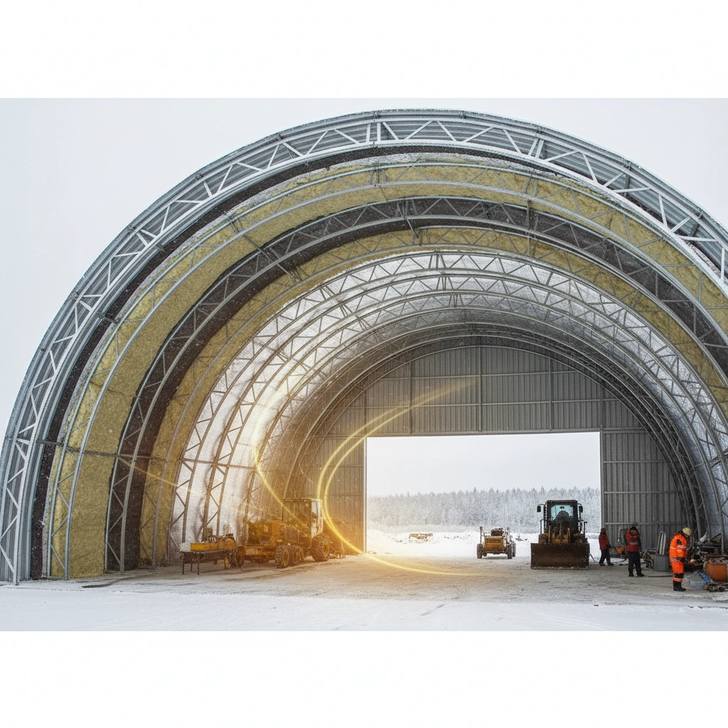 фото Теплотехнический расчёт для утеплённого ангара