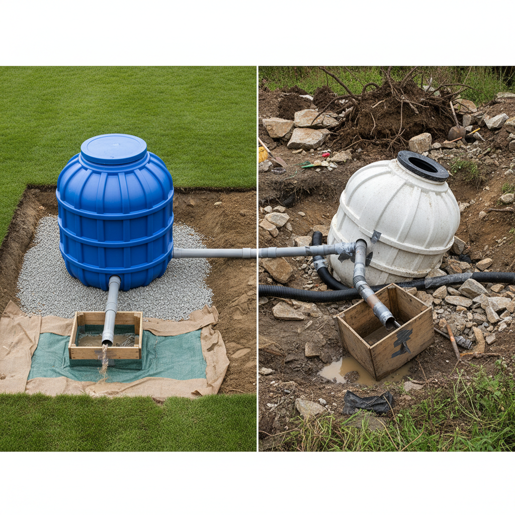 фото Как отличить профессиональный монтаж септика от самодельного