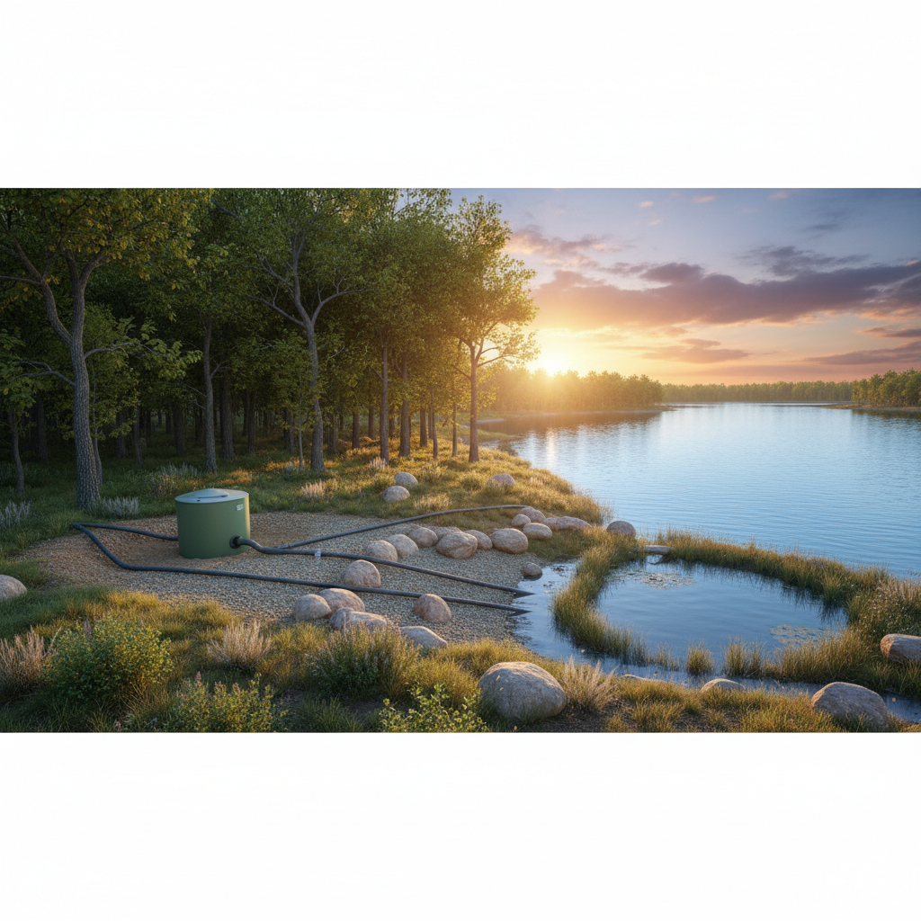 фото Выбор септика рядом с лесом или водоёмом: особенности и ограничения