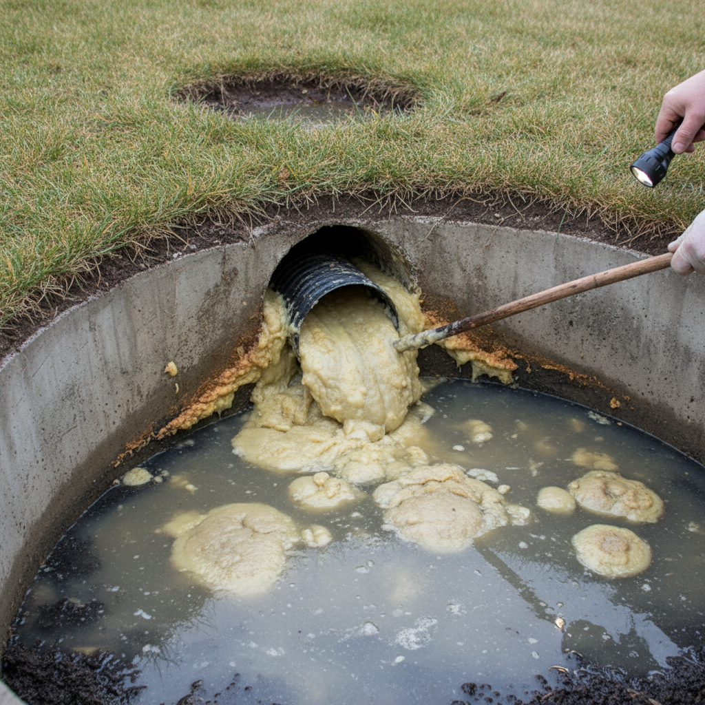 фото Как понять, что септик перестал справляться с жиром из кухни