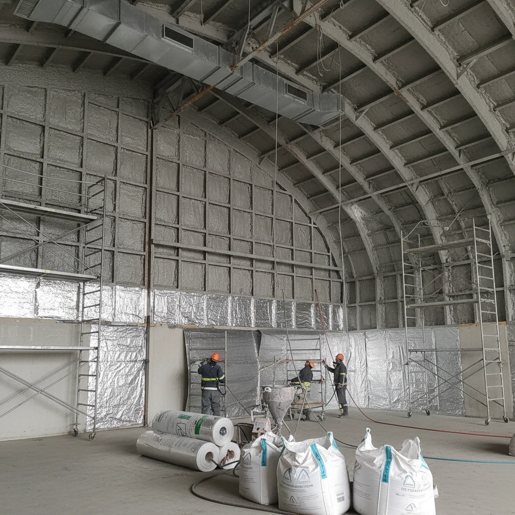 фото Теплоизоляция ангара: материалы и технология монтажа