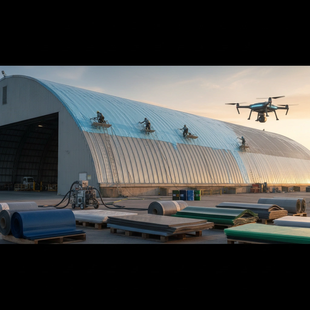 фото Гидроизоляция ангаров: современные технологии и материалы