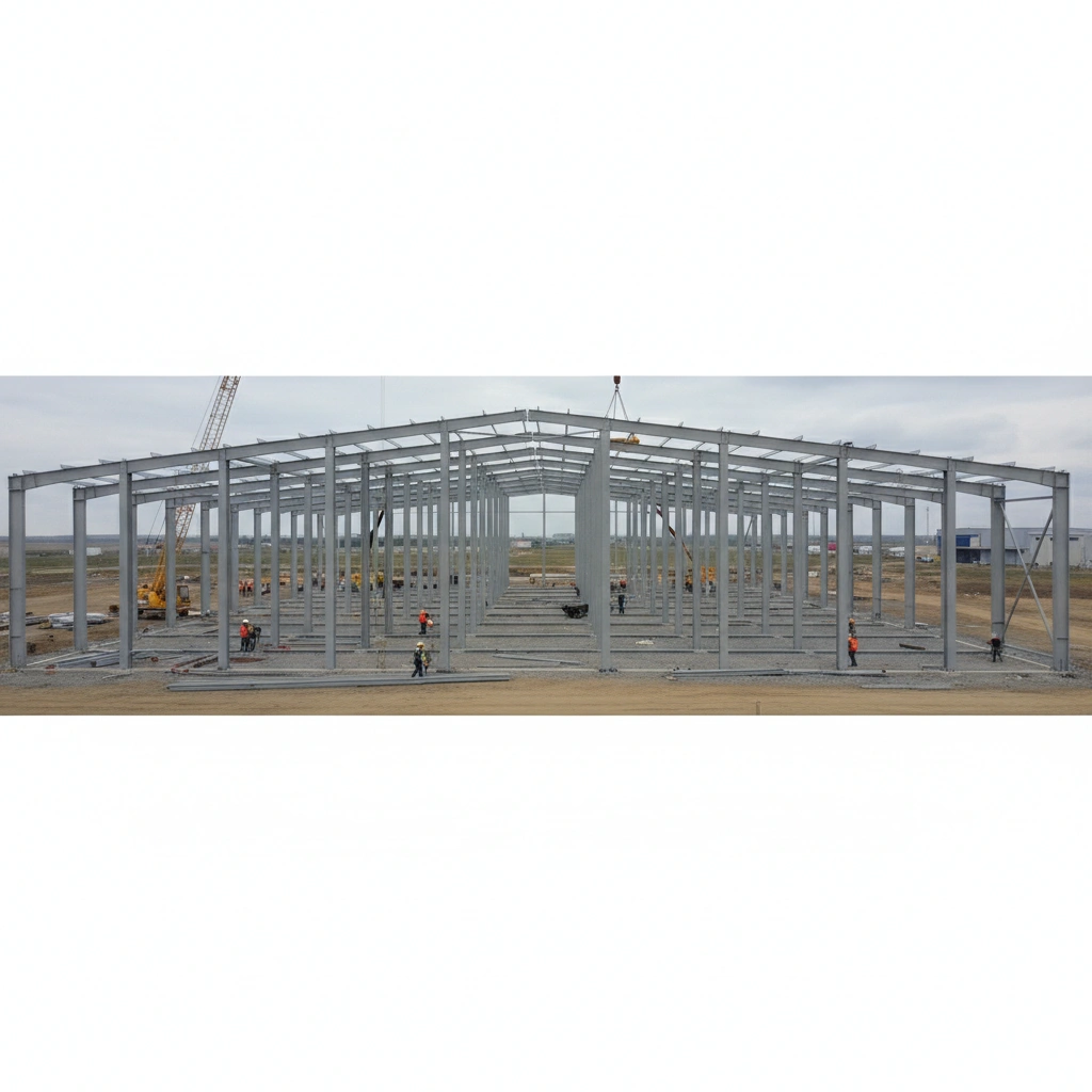 Колонны для ангара 1500 м²: расчёт количества