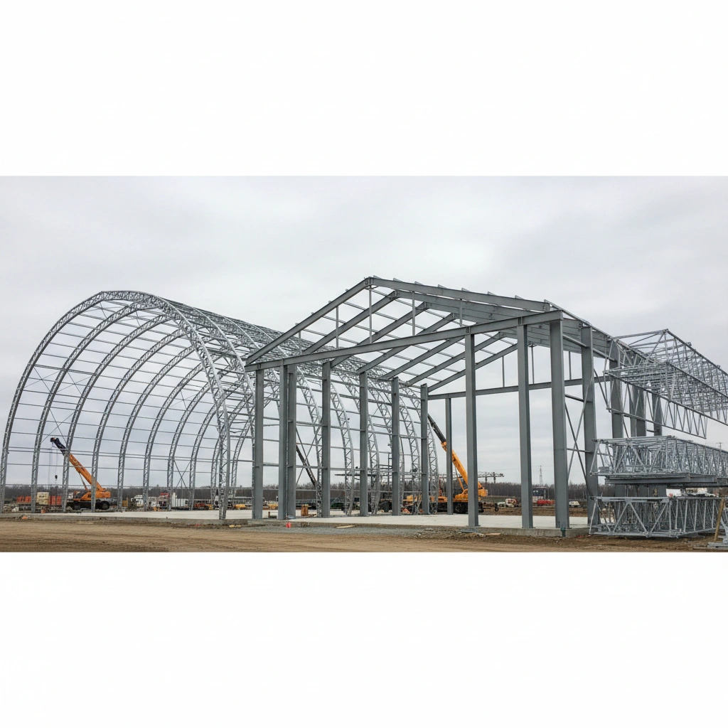 Металлоконструкции для ангаров: виды и характеристики фото статьи