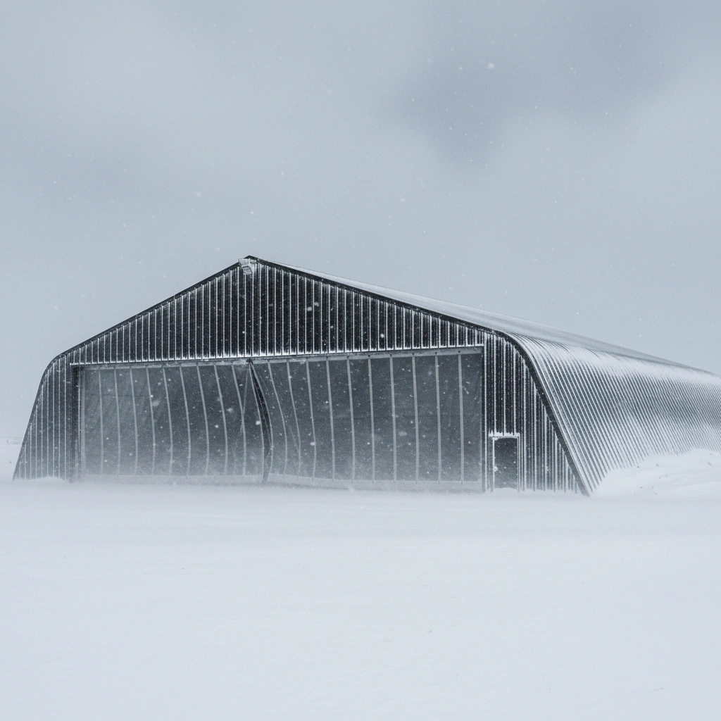 Защита ангара от внешних воздействий: снег, ветер, осадки фото статьи